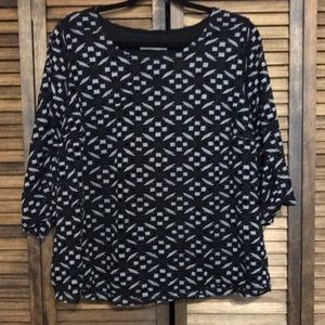 Allison Daley X-large top 3/4 sleeves. NWOT
